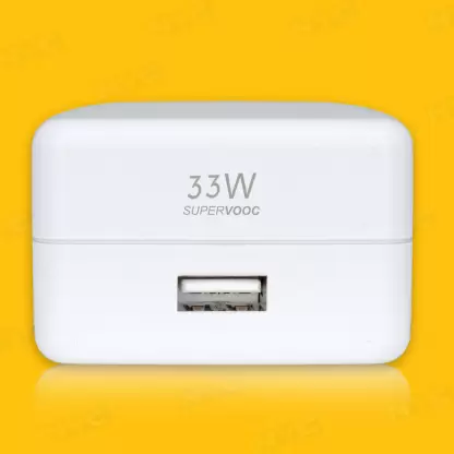 Nyc 33 W SuperVOOC 3 A Mobile Charger with Detachable Cable  (White)