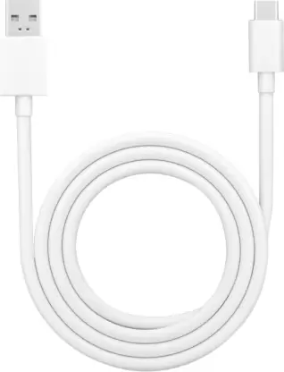 NYC Simplify Your Life USB Type C Cable 3 A 1 m OPPO Original 18W Cable  (Compatible with OPPO/realme & other Type - C devices, White, Yellow, One Cable)